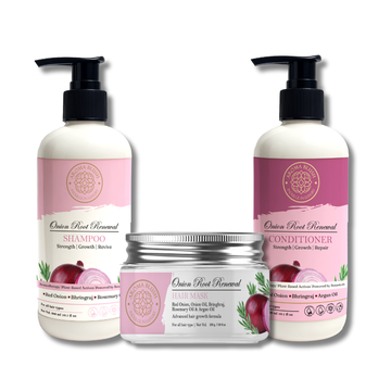 Onion Root Renewal Combo – Shampoo, Conditioner & Hair Mask