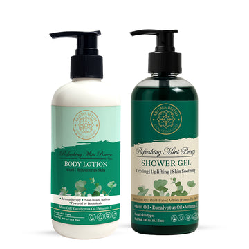 Refreshing Mint Breeze Combo – Body Lotion & Shower Gel Set