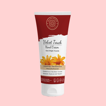 AROMABLUSH Velvet Touch Hand Cream – Nourishing Care with Calendula, Shea Butter & Ceramides