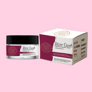 AROMABLUSH Berry Crush Lip & Cheek Tint – Enriched with Blackberry Extract, Grapeseed Oil, Candelilla Wax & Jojoba Oil
