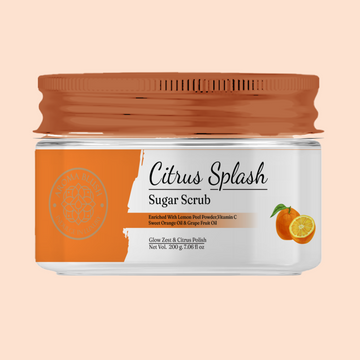 Citrus Detox Sugar Scrub enriched with orange extract,lemon oil,grapeseed oil and vit E