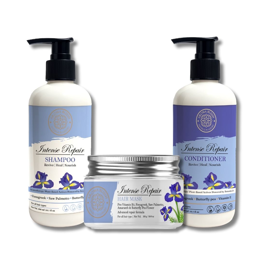 Intense Repair Combo – Shampoo, Conditioner & Hair Mask Set